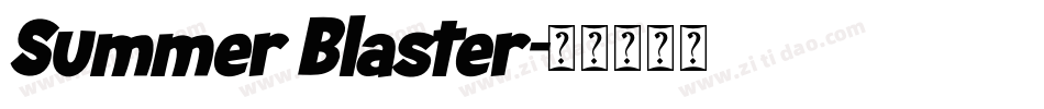 Summer Blaster字体转换
